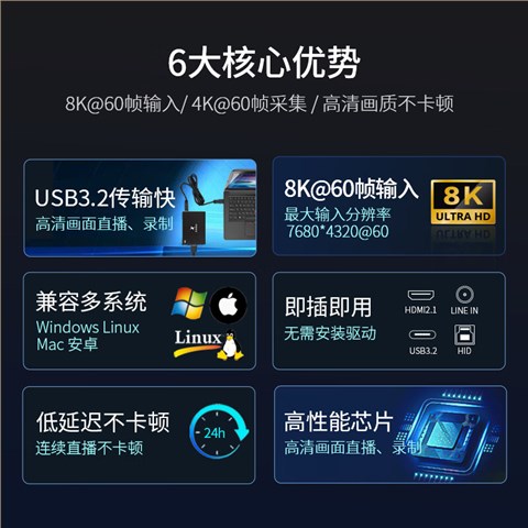 TC-UB700 HDMI 8K视频采集卡